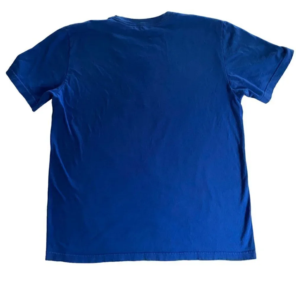 Chicago Cubs Nike Mens T-Shirt Baseball Graphic Team Blue Red Size Large
